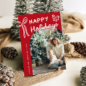 Prettige feestdagen Hand getekend Feestdagenkaart