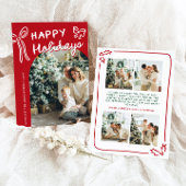 Prettige feestdagen Hand getekend Feestdagenkaart