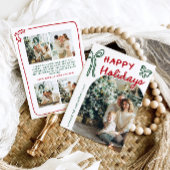 Prettige feestdagen Hand getekend Feestdagenkaart