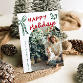 Prettige feestdagen Hand getekend Feestdagenkaart