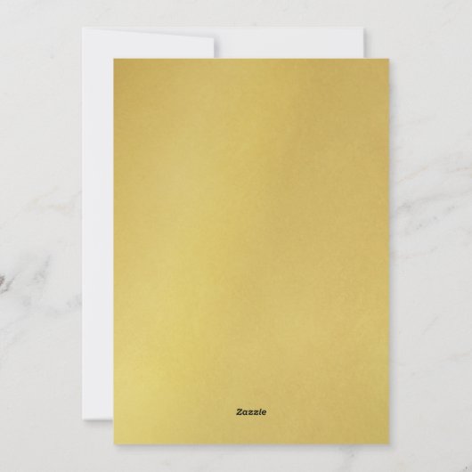 prettige feestdagen Hand Lettered Gold Photo Colla Feestdagenkaart (Achterkant)