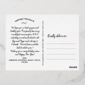 prettige feestdagen Hand Lettered Photo Collage Go (Achterkant)