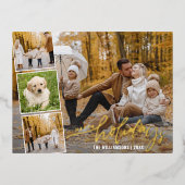 prettige feestdagen Hand Lettered Photo Collage Go (Voorkant)