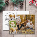 prettige feestdagen Hand Lettered Photo Collage Go<br><div class="desc">Stuur speciale vakantiewensen met dit feestelijke briefkaart met "Prettige feestdagen" in een handgeschreven lettertype voor kalligrafie in een echte gouden folie - samen met vier van uw favoriete foto's die zijn omringd door een gouden folie grens. Voeg gemakkelijk uw eigen getypte vakantiegroet aan de achterkant toe of schrap de nota...</div>
