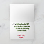 prettige feestdagen handbokskaart kaart (Binnen)