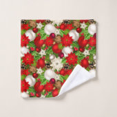 prettige feestdagen handdoekset bad handdoek (Wasdoekje)