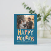 PRETTIGE FEESTDAGEN Handgemaakte aangepaste foto k (Staand voorkant)