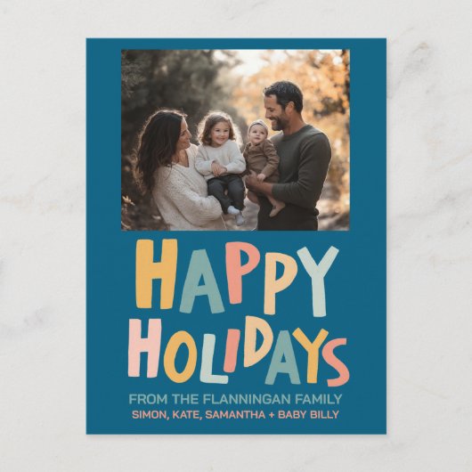 PRETTIGE FEESTDAGEN Handgemaakte aangepaste foto k (Voorkant)