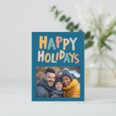 PRETTIGE FEESTDAGEN Handgemaakte aangepaste foto k (Staand voorkant)