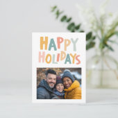 PRETTIGE FEESTDAGEN Handgemaakte aangepaste foto k (Staand voorkant)
