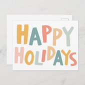 PRETTIGE FEESTDAGEN Handgemaakte aangepaste kerst (Voorkant / Achterkant)