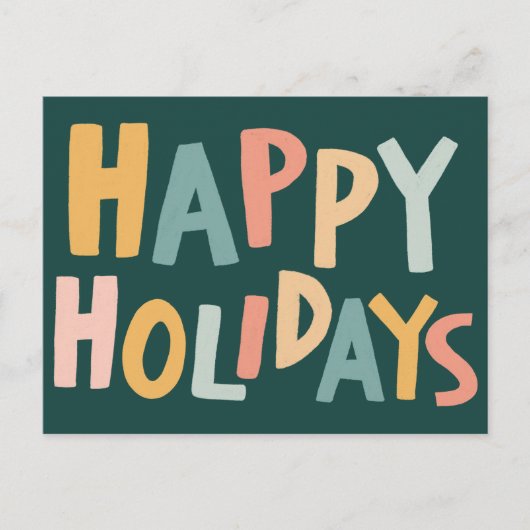 PRETTIGE FEESTDAGEN Handgemaakte aangepaste kerst  (Voorkant)