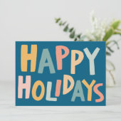 PRETTIGE FEESTDAGEN Handgemaakte aangepaste kerst  Kaart (Staand voorkant)