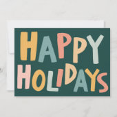 PRETTIGE FEESTDAGEN Handgemaakte aangepaste kerst Kaart (Voorkant)