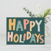 PRETTIGE FEESTDAGEN Handgemaakte aangepaste kerst Kaart (Staand voorkant)