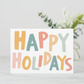 PRETTIGE FEESTDAGEN Handgemaakte aangepaste kerst  Kaart (Staand voorkant)