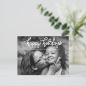 Prettige feestdagen Handgeschreven chique typograf (Staand voorkant)