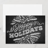 Prettige feestdagen Handgeschreven schoolbord? 5x7 Feestdagenkaart (Voorkant / Achterkant)