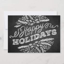 Prettige feestdagen Handgeschreven schoolbord? 5x7 Feestdagenkaart