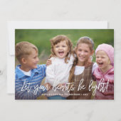 Prettige Feestdagen Handgeschreven Script Quote ov Feestdagenkaart (Voorkant)