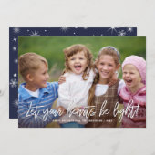 Prettige Feestdagen Handgeschreven Script Quote ov Feestdagenkaart (Voorkant / Achterkant)