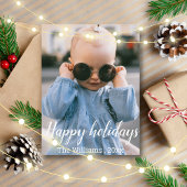 prettige feestdagen handgeschreven script vakantie briefkaart