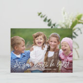 prettige feestdagen handgeschreven scriptcitaat ov feestdagenkaart (Staand voorkant)