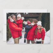 prettige feestdagen. Handgetrokken Poinsettia Lijs Feestdagenkaart (Achterkant)