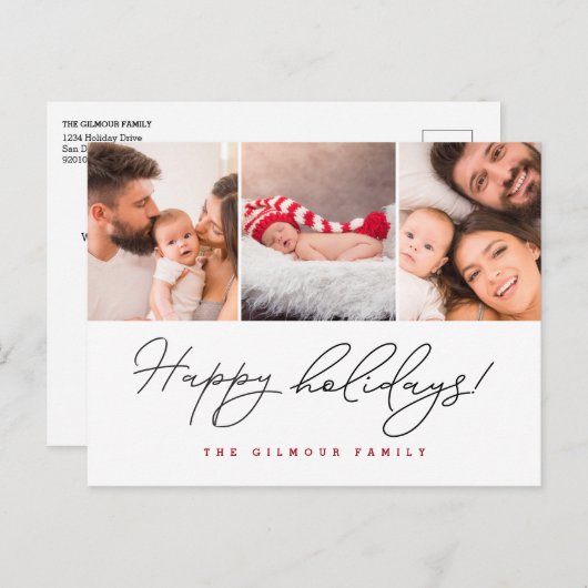 Prettige feestdagen Handlettering script meerdere  (Voorkant / Achterkant)