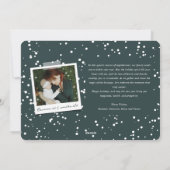 prettige feestdagen handschriftherstings Moderne F Feestdagenkaart (Achterkant)