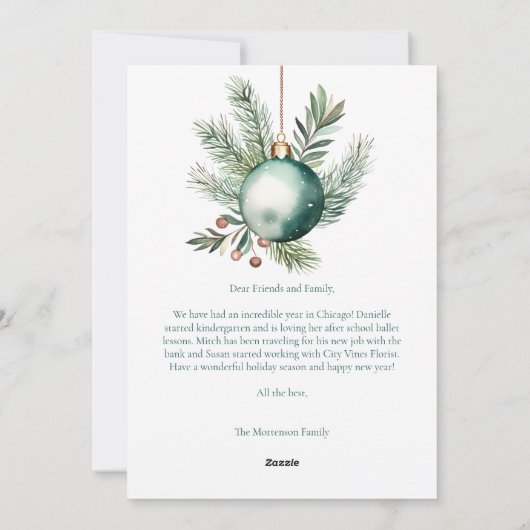 Prettige feestdagen · Handtekening Script Foto Mod Feestdagenkaart (Achterkant)