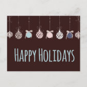 prettige feestdagen Hanging Ornaments Briefkaart (Voorkant)