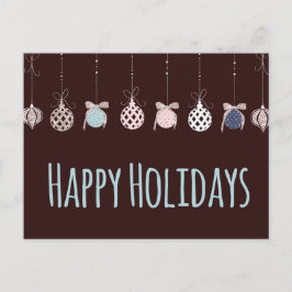 prettige feestdagen Hanging Ornaments Briefkaart