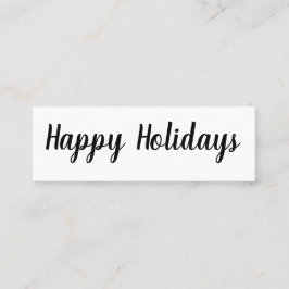 Prettige feestdagen Happy New Year Mini Visitekaar Mini Visitekaartje