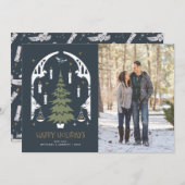 PRETTIGE FEESTDAGEN HARRY POTTER™-structuur - Feestdagenkaart (Voorkant / Achterkant)