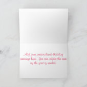 Prettige feestdagen Hedendaagse zwarte Floral Cand (Binnen)