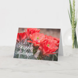 Prettige feestdagen Hedgehog Cactus Kaart