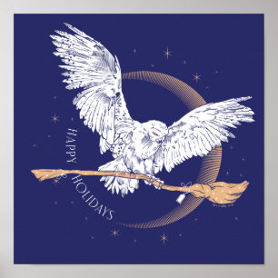 prettige feestdagen Hedwig Delivery Poster