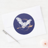 prettige feestdagen Hedwig Delivery Ronde Sticker (Envelop)