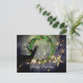 Prettige feestdagen Herten, krans, sneeuwvlokken e (Staand voorkant)