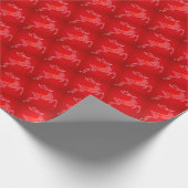 Prettige feestdagen Herten Silhouet Cadeaupapier (Hoek)