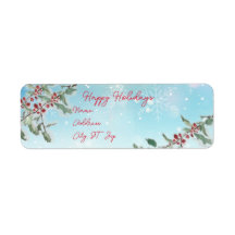 prettige feestdagen het Adres van de Kerstterugkee