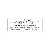 Prettige feestdagen het Adres van de Terugkeer van Zelfinktende Stempel (Design)