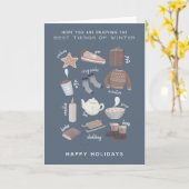 Prettige feestdagen Het beste van de winter Kaart (Gele Bloem)