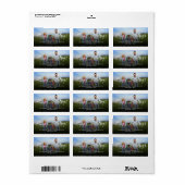 prettige feestdagen het Moderne Adres van de Terug Etiket (Full Sheet)