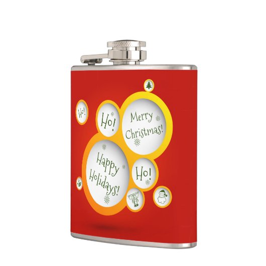 prettige feestdagen heupfles (Links)