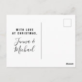 prettige feestdagen Hipster Santa Briefkaart (Achterkant)