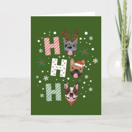 Prettige feestdagen Ho Ho French Bulldog