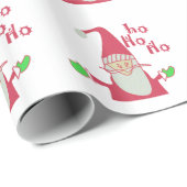 prettige feestdagen Ho Ho Merry Kerstmis Cadeaupapier (Rol Hoek)