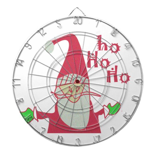 prettige feestdagen Ho Ho Merry Kerstmis Dartbord (Voorkant)
